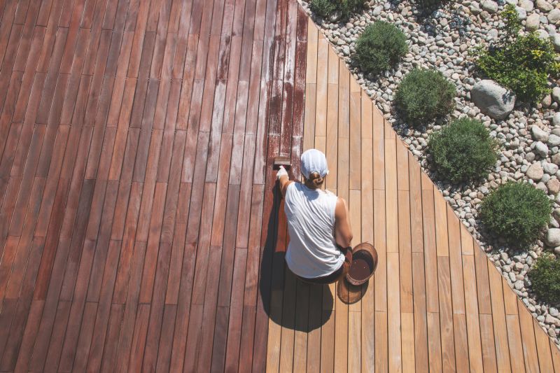 Deck Rail Staining in Waco, TX